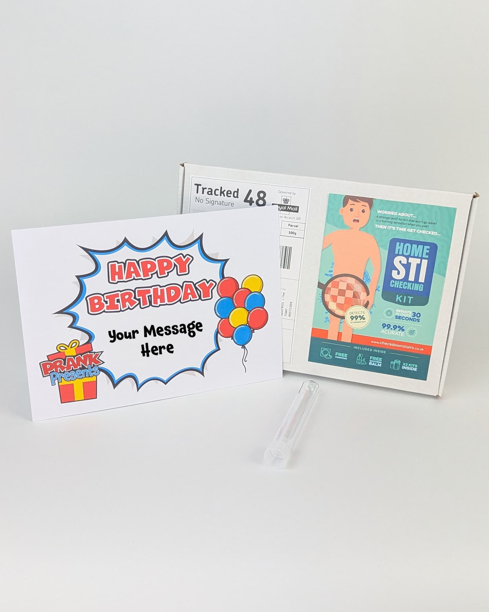 STD Test Kit (Male) - Prank Package Prank Presents