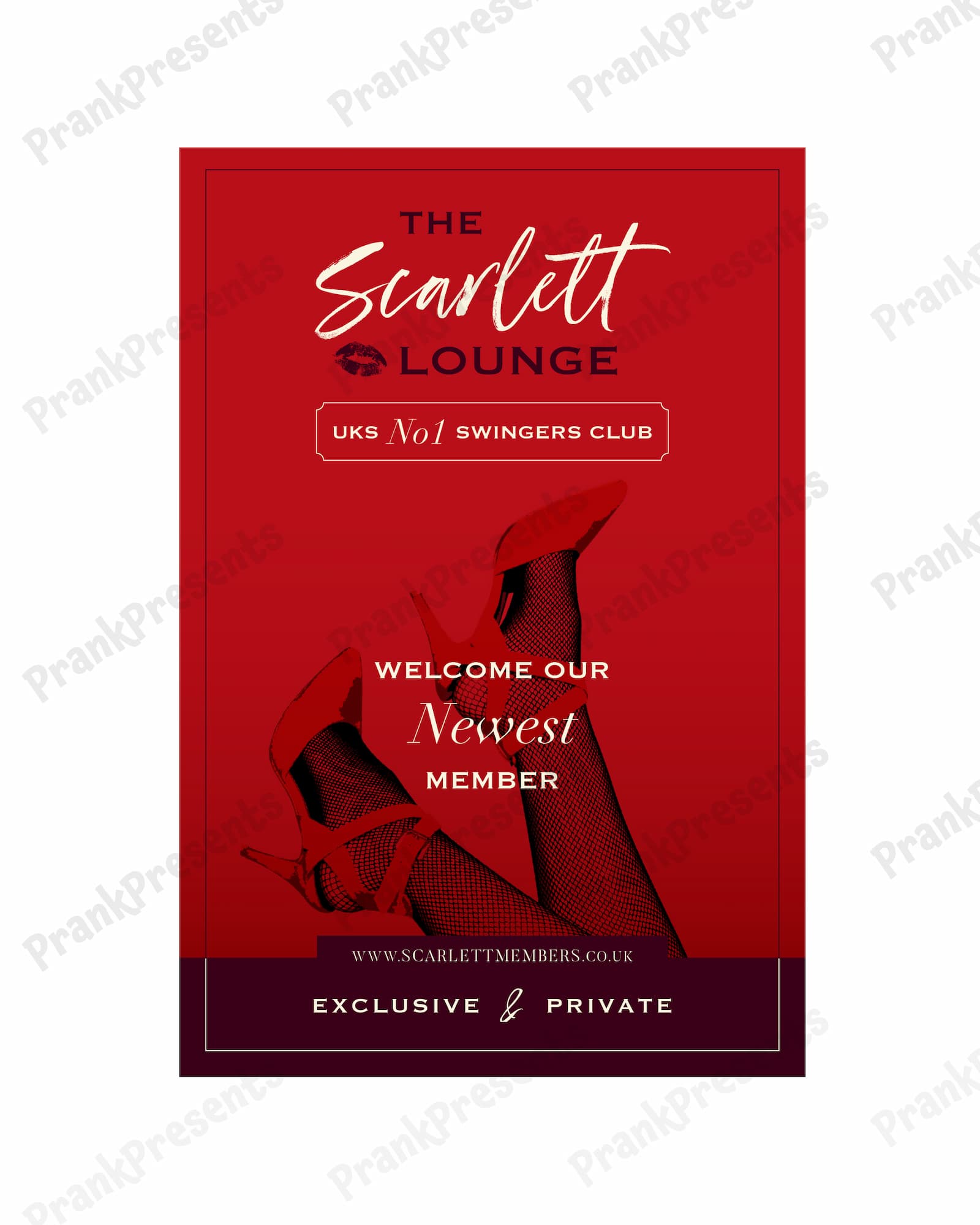 Swingers Club Acceptance Pack - Prank Package Prank Presents