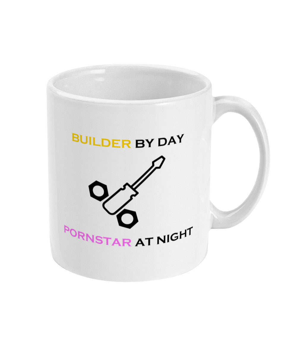 Builder By Day, Pornstar At Night - Mug Prank Presents