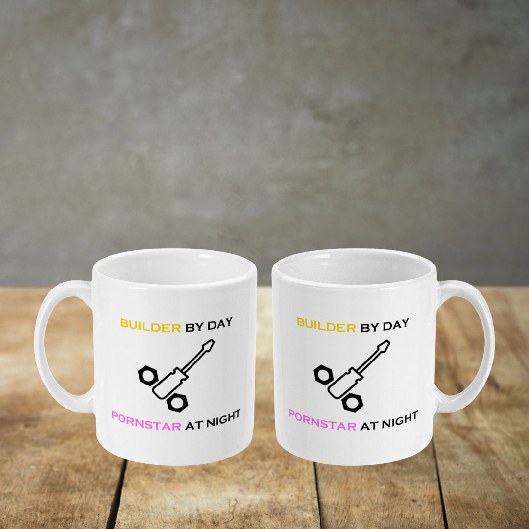 Builder By Day, Pornstar At Night - Mug Prank Presents