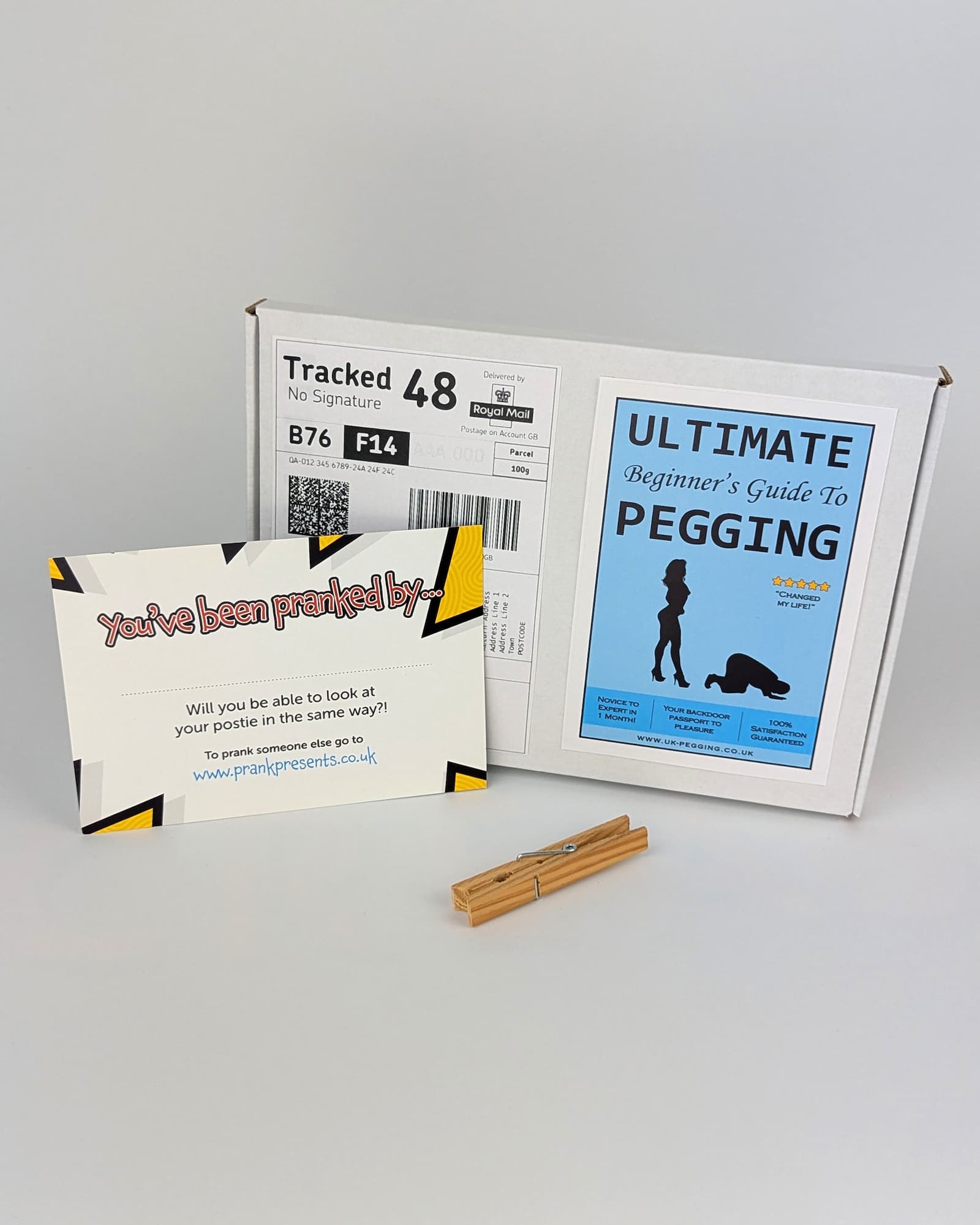 Pegging For Beginners - Prank Package Prank Presents