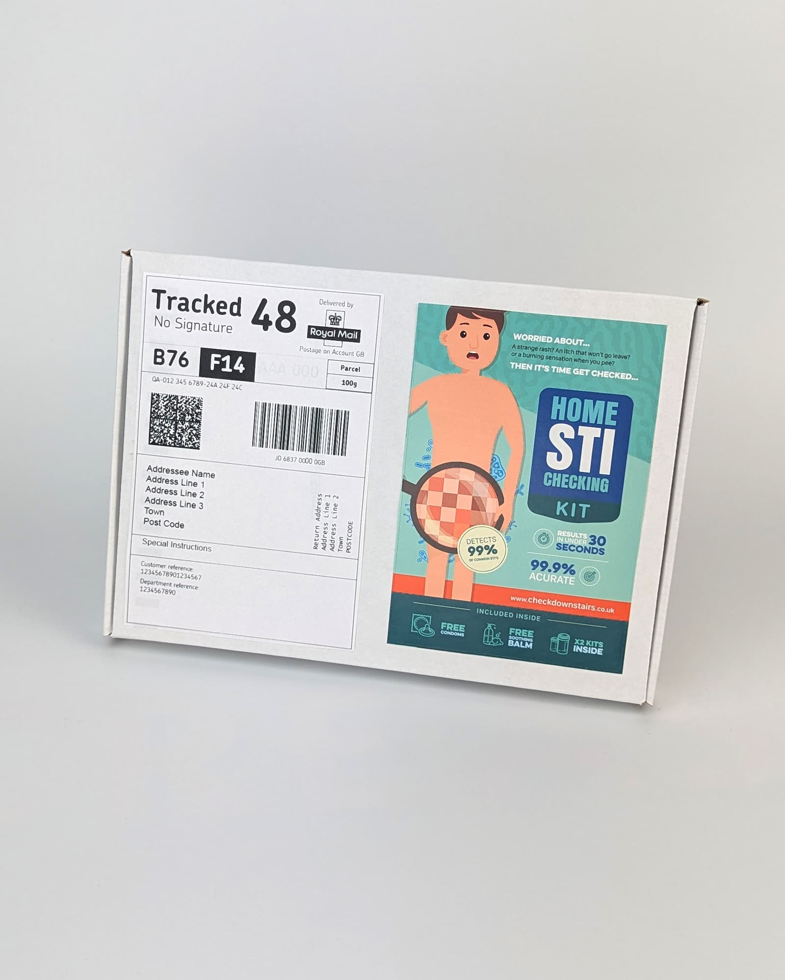 STD Test Kit (Male) - Prank Package Prank Presents
