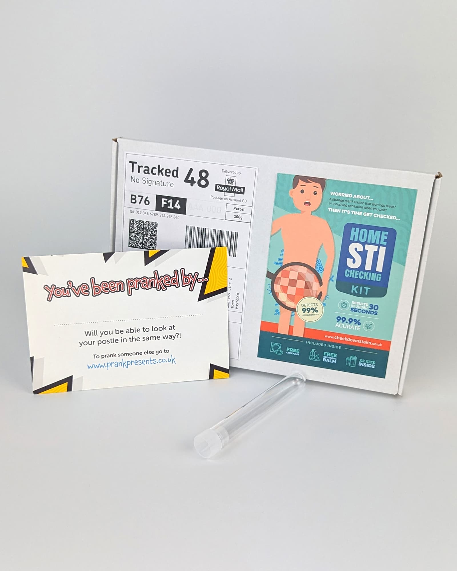 STD Test Kit (Male) - Prank Package Prank Presents