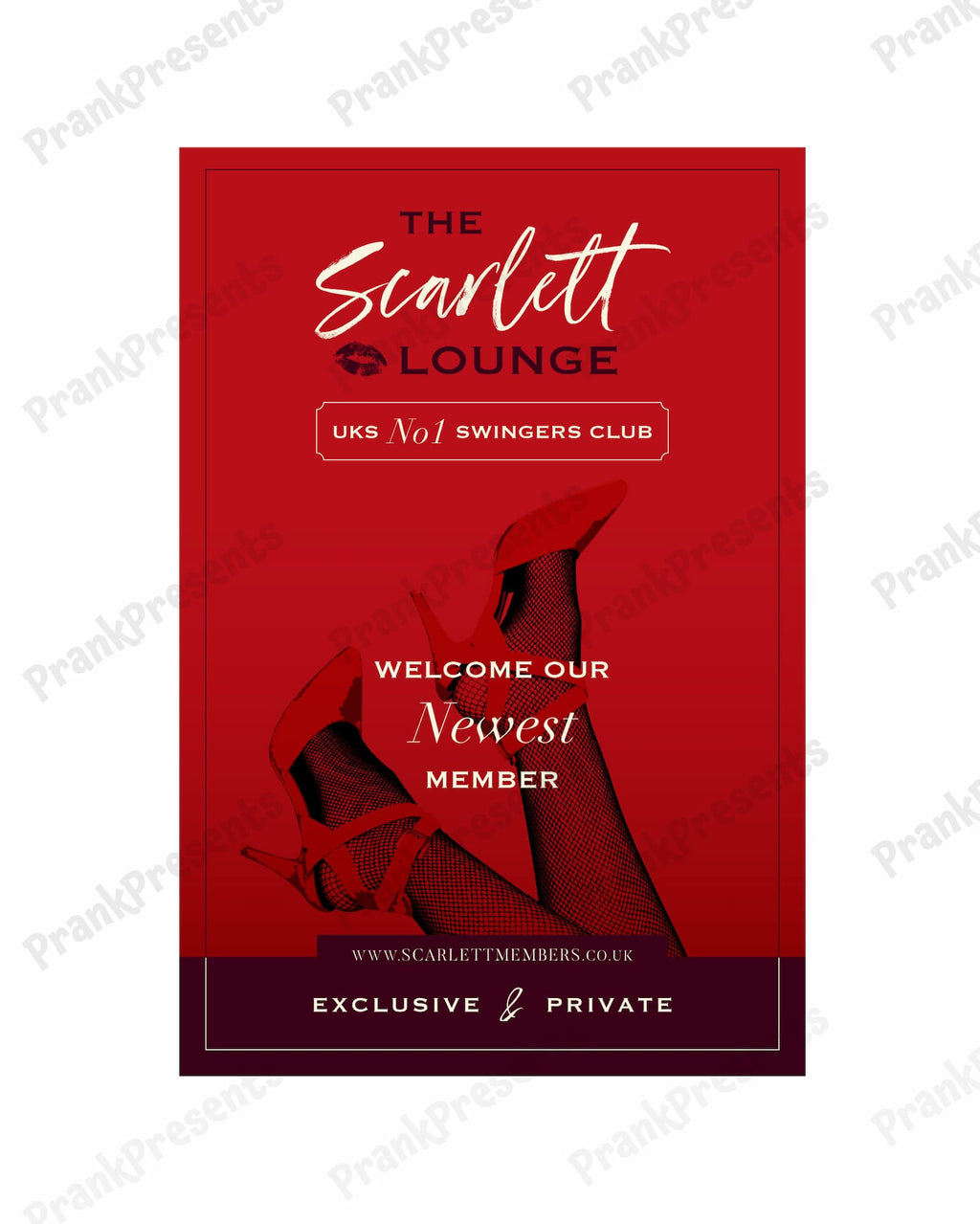 Swingers Club Acceptance Pack - Prank Package Prank Presents